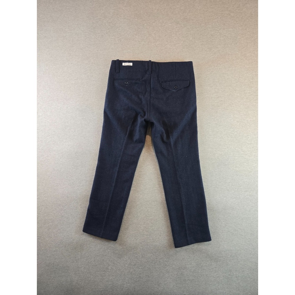 Thisisneverthat Pants Mens M Navy Study Chevron Wool Trousers Crop 2014 F/W‎